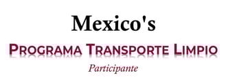 Transporte Limpio Participante